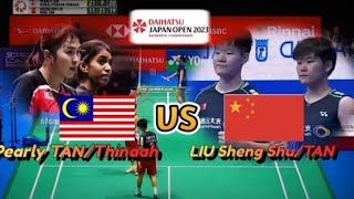 R32 Pearly TanThinaah vs Liu Sheng ShuTan Ning Japan Open 2023 [upl. by Justine174]