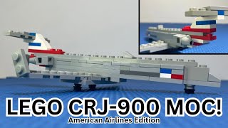 My Custom LEGO CRJ900 American Airlines Livery Lego MOC [upl. by Aleacim]