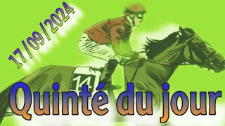 ✅ Quinté du jour  mardi 17 septembre 2024 🔥👌 [upl. by Anitnatsnok]