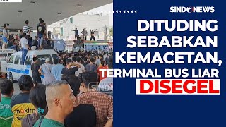 Terminal Disegel Sopir di Medan Blokade Jalan  Sindo Today 2807 [upl. by Dunstan]