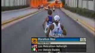 Stefano Baldini Athens 2004 Olympic Games Mens Marathon ITA [upl. by Leihcim]