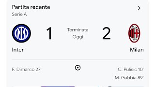 🤬 SCONFITTA MERITATA INTER 12 MILAN COMPLIMENTI AL MILAN POSTPARTITA [upl. by Kath]