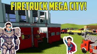 FIRE TRUCK MEGA CITY Cars for Kids with BRICK RIGS [upl. by Llebana646]