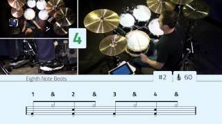 Eighth Note Drum Beats [upl. by Aribold]