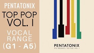 Pentatonix Top Pop Vol 1  Album Vocal Range G1 B1  A5 [upl. by Aneekas]