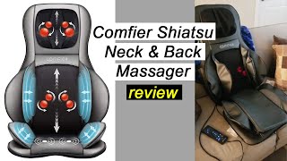 Comfier Shiatsu Neck amp Back Massager review  2D3D Kneading Full Back Massager [upl. by Ntisuj]