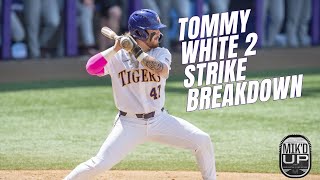 LSU Baseball  What Makes Tommy White So Good with Two Strikes [upl. by Lirba]