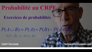 CRPE EXERCICES SUR LES PROBABILITÉS [upl. by Queridas]