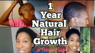 1 YEAR AFTER SHAVING MY HEAD BALD  NAPPILY EVERAFTER naturalhair 1yearpostshave TIEESHA ESSEX [upl. by Lawlor]