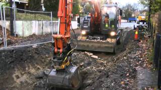 Hitachi Zaxis 170W Digging Rocks [upl. by Anoved]