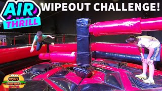 Air Thrill Wipeout Challenge Cole And Millie And Cade at Air Thrill East Kilbride Inflatable Park [upl. by Brigg]