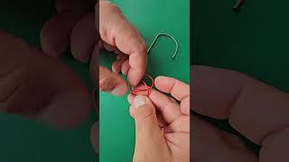 Bowline for hook simple amp quick knot to tie a hook with ring to any fishing lines  how to tutorial [upl. by Abehshtab]