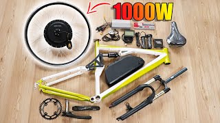 DIY 1000W 45kmh Electric Bike Using Cheap Conversion Kit [upl. by Redla789]