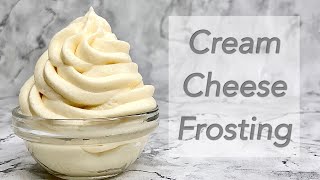 Pipeable Cream Cheese Frosting Recipe for Cake Decorating [upl. by Loggins]