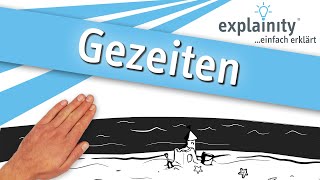 Gezeiten einfach erklärt explainity® Erklärvideo [upl. by Charil]