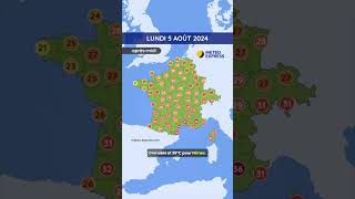 Météo du Lundi 5 au Mercredi 7 Août 2024 [upl. by Camp]