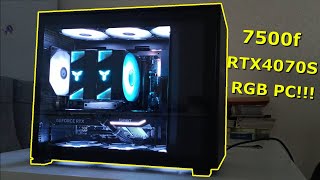 7500f  RTX 4070 SUPER Оптимальная миниатюрная RGB сборка [upl. by Dafodil171]