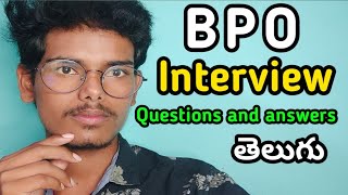 BPO Interview Questions and Answers in Telugu BPO Interview Questions Latest UpdateBPO interview [upl. by Ferro]