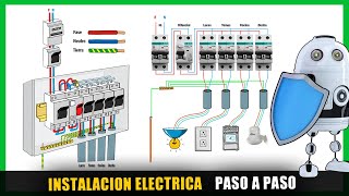 INSTALACION ELECTRICA de una casa paso a paso como armar el TABLERO ELECTRICO [upl. by Bard714]