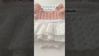 Crochet Baby Romper Dress [upl. by Arrad40]