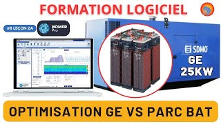 8 Optimisation dun parc de batteries couplé avec un groupe électrogène energy [upl. by Atinaujnas]