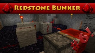 Minecraft Redstone Bunker  Episode 6  Super Secret Piston Door HD [upl. by Helge]