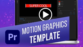 How to Use Motion Graphics Templates in Premiere Pro  Install amp Edit a MOGRT Template in Premiere [upl. by Hcone]