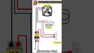 Exhaust Fan Wiring Connection exhaustfan shorts ElectricianDost [upl. by Kevyn952]