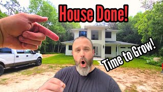 HOUSE is DONE NOW lets grow some FOOD farmstead chickencoop family diy homestead vlog [upl. by Airbas505]