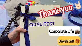 Corporate Life 💼 Corporate Gifts 🎁  Diwali Gift 2022  Qainfotech  Qualitest Group [upl. by Jesh954]