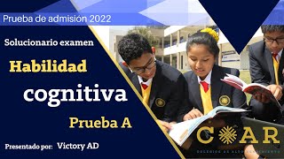 SOLUCIONARIO EXAMEN A COAR 2022 EXAMEN COAR RESUELTO [upl. by Airehc345]