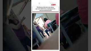 Professora discute com aluna que tem deficiência intelectual em escola estadual de SP [upl. by Elissa390]