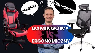 Fotel gamingowy czy ergonomiczny co wybrać❓TOP 9 różnic który musisz wiedzieć przed kupnem fotela [upl. by Caspar]