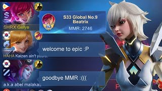 TOP GLOBAL BEATRIX NEW RECOMMENDED BUILD FOR THIS NEW SEASON ON SOLO RANK please try [upl. by Araas]