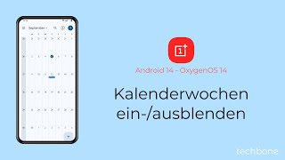 Kalenderwochen einblenden oder ausblenden  OnePlus Android 14  OxygenOS 14 [upl. by Evita129]