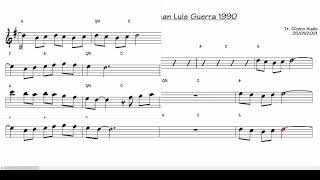 Burbujas de Amor  Juan Luis Guerra 1990 Alto Sax Eb Sheet music [upl. by Sikes]