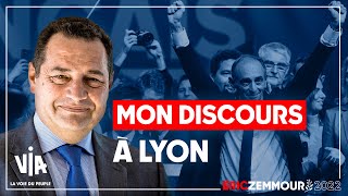 Mon discours de soutien à Eric Zemmour à Lyon  24 Jan 2022 [upl. by Annahtur]