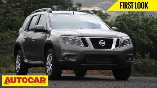 2013 Nissan Terrano Compact SUV  First Look Video  Autocar India [upl. by Sadnalor793]