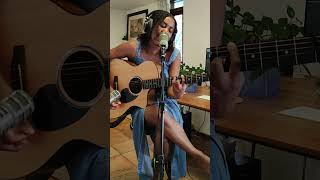 Acoustic Cover of KISS FROM A ROSE by Yvette Dantier musicshorts kissfromarose seal [upl. by Ynots]