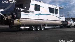 MYACHT HOUSEBOAT on TRAILER [upl. by Gnouv]