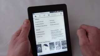 Kindle Paperwhite Bedienung Ebook Reader von Amazon  handling from kindle paperwhite [upl. by Nekal]