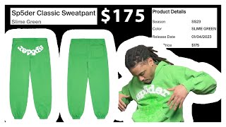 Sp5der Classic Sweatpants  Slime Green  Spring Summer 2023 Item Review [upl. by Idisahc]