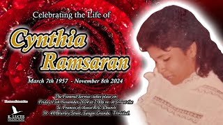 Funeral Service of Cynthia Ramsaran [upl. by Yeoj499]