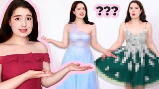 MYSTERY dress try on haul  trying on prom dresses [upl. by Anatol]