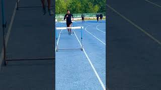 110M Hurdles Workout athletics sports Shorts surendercoach [upl. by Gladi]