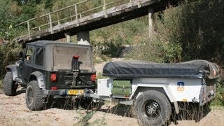 3DOG camping  OffRoader Test des ANWB  ZeltAnhänger Faltcaravan [upl. by Nuhs568]