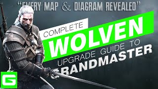 The Witcher 3 Upgrade Guide 2023 – Wolf School Witcher Gear Wolven  Basic to Grandmaster [upl. by Anhcar]