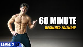 Basic 1 Hour Workout  No Gym Fat Burning amp Body Strengthening Level 23 [upl. by Kepner]