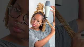 7 months NO INTERLOCKING routine FULL video on channel  microlocs microlocjourney microlocks [upl. by Byrdie]