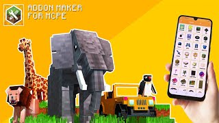 Addon Maker for Minecraft Pe Introduce  Create your own MCPE addons [upl. by Yxel]